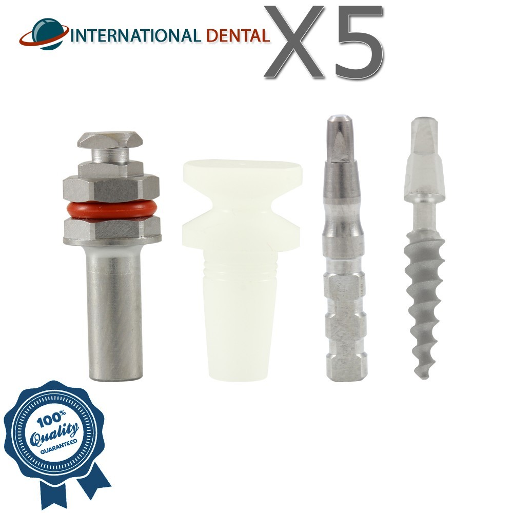 5 GDT Dental OPI One Piece Fixture Set System Titanium SLA Treatment Surface