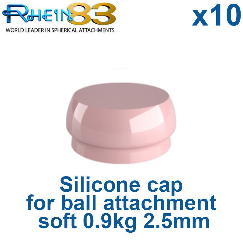 10 x Dental Implant Ball Attachment Silicone Insert Cap Soft Retention 2.5mm