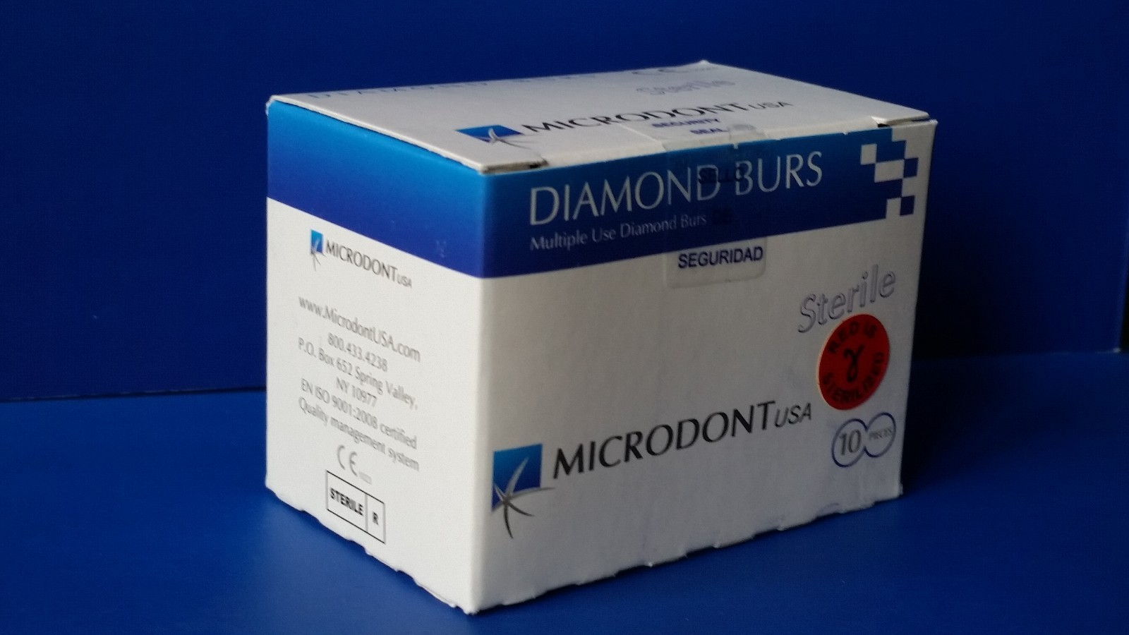 Microdont USA Multi-Use Diamond Burs Flat End Cylinder 837-014 Coarse 10Box