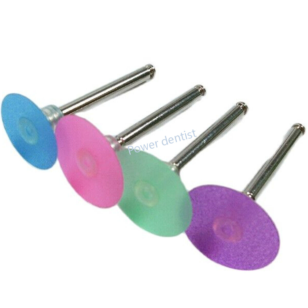 50pc Dental Composite Veneer Shaping Polishing Finishing Disc Stem Mandrel 12/14