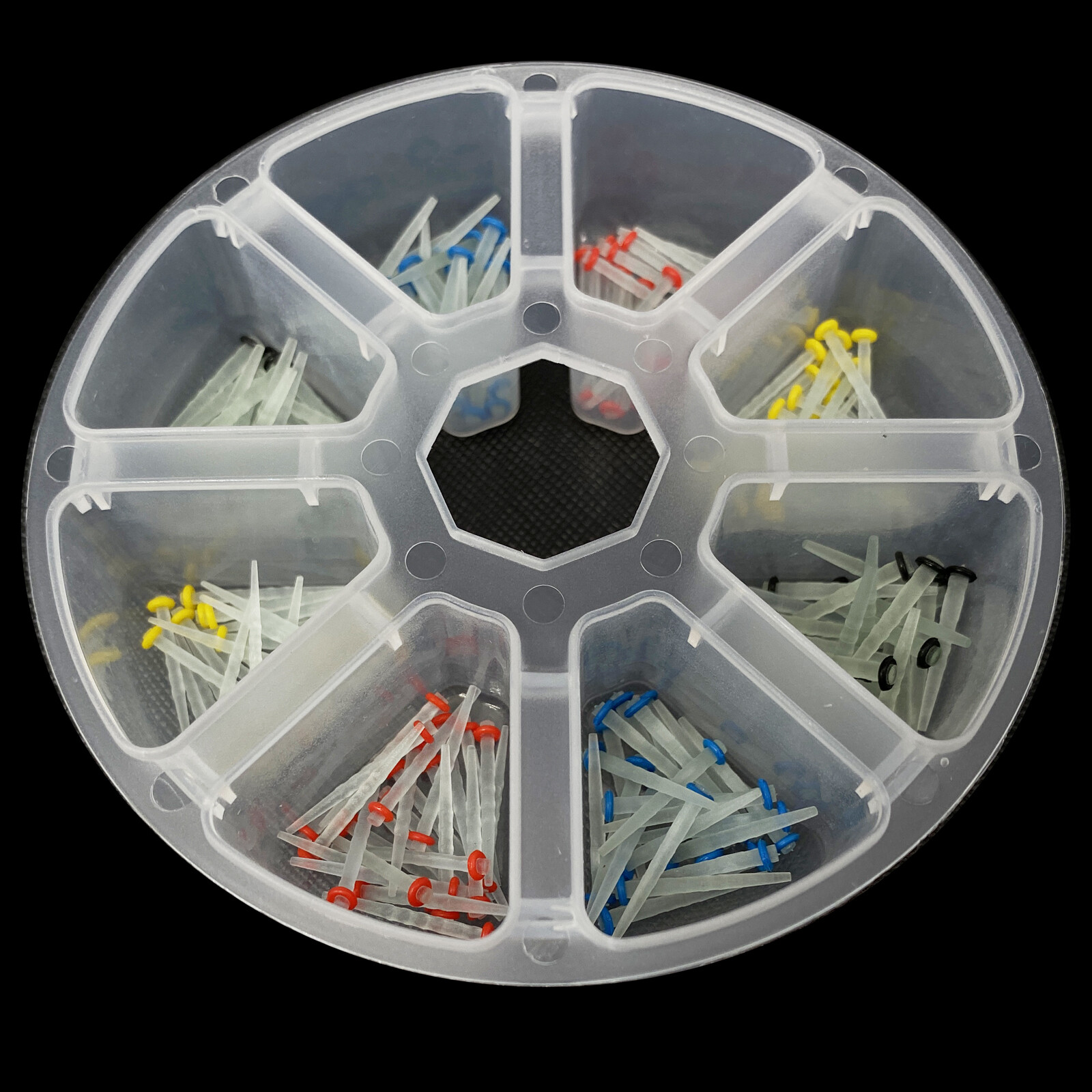 200 Pcs Dental Fiber Post Glass Quartz Teeth Restorative 1.0 1.2 1.4 1.6 1.8mm