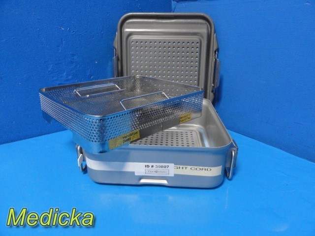 Baxter V. Mueller Genesis Sterilization Container W/ Basket 12″ Compact ~ 39807