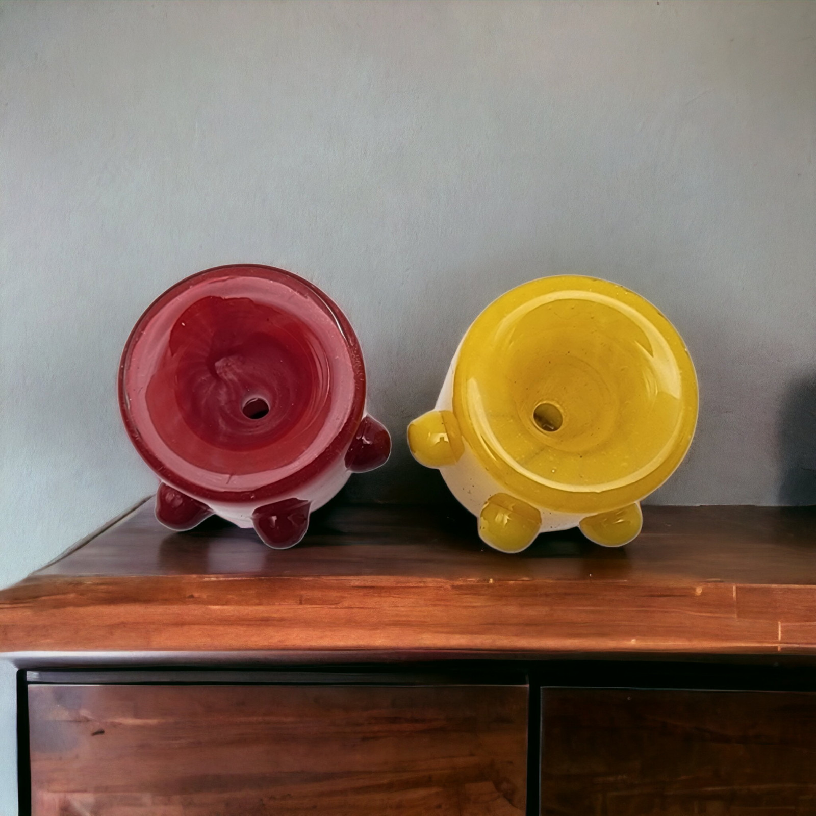 Colored Barrel Bowl