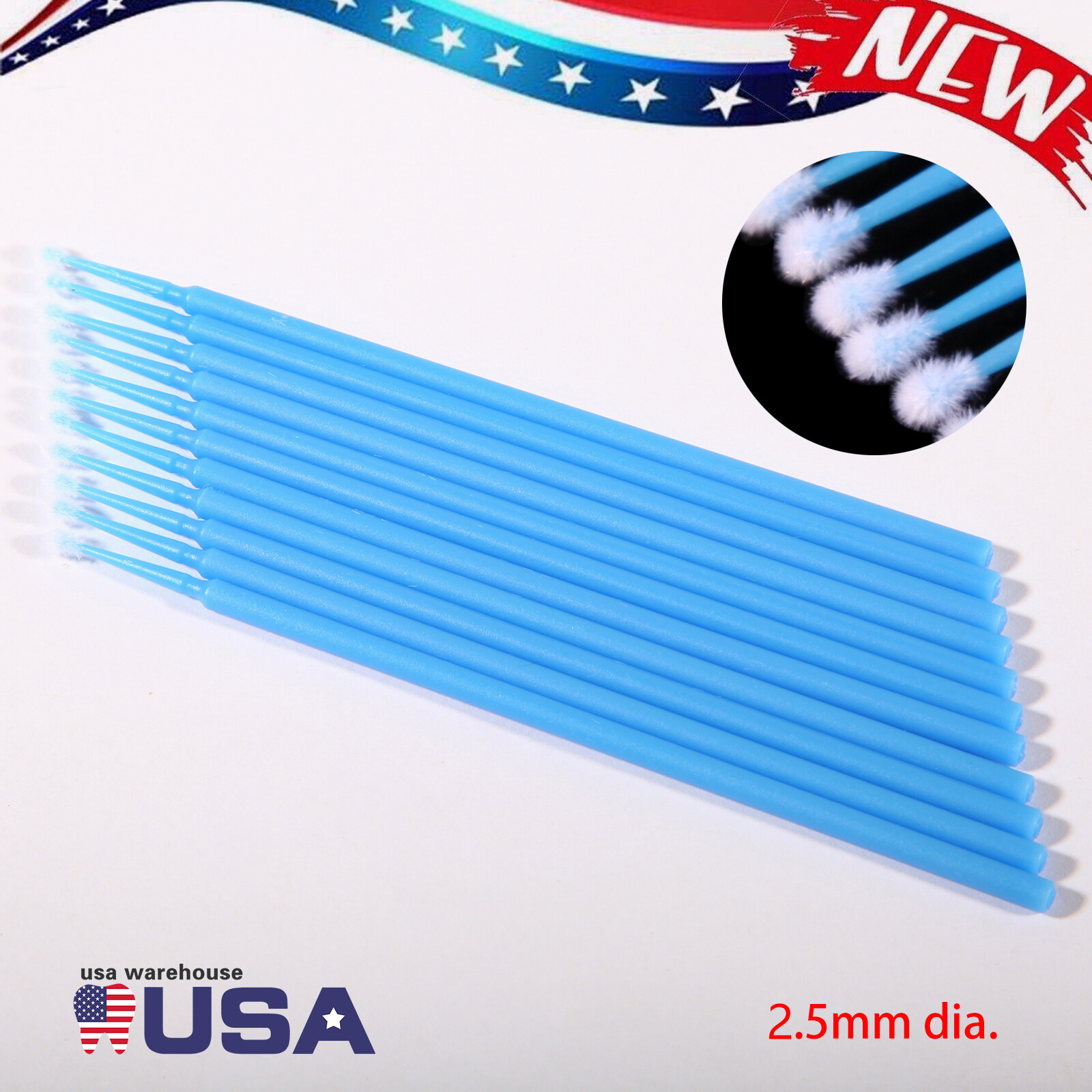 Micro Brushes Applicators Microbrush Dental (Regular, Fine, Super Fine) 4 Color