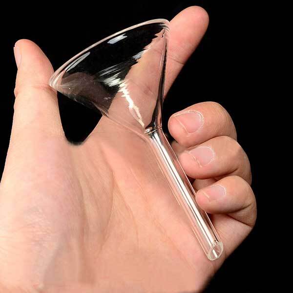 40mm – 150mm Transparent Glass Funnel w/ Short Stem Laboratory Glassware