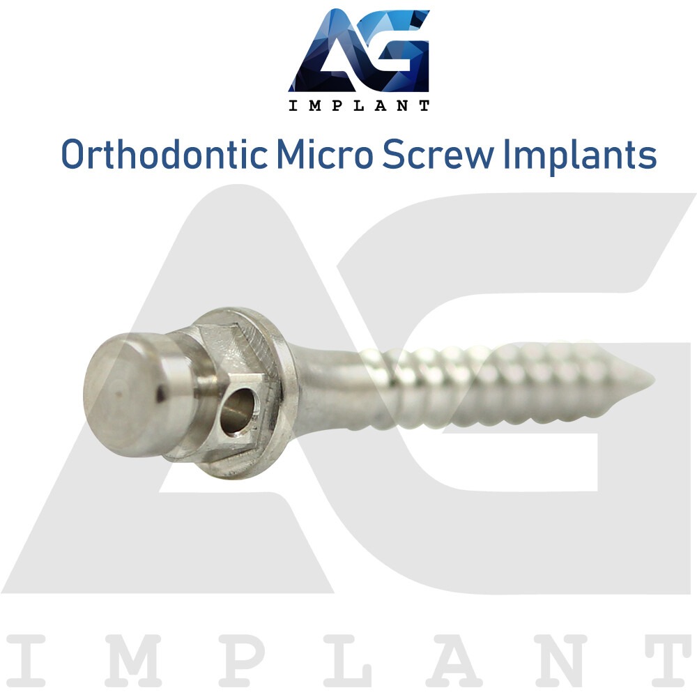 2 Dental Self Drilling Orthodontic Micro Screw Titanium Sterile 2mmx8mm