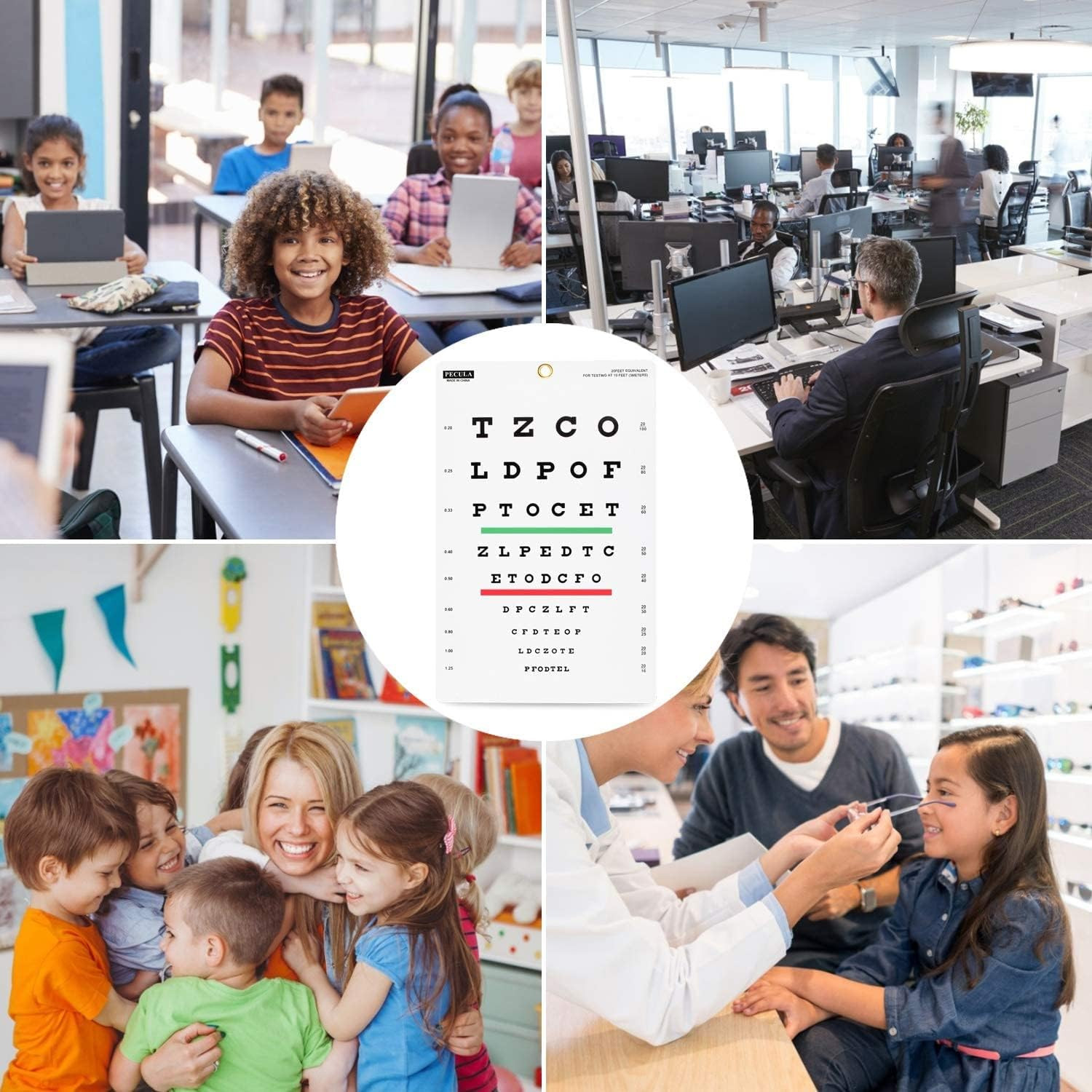 Eye Chart, Snellen Eye Chart, Wall Chart, Snellen Charts for Eye Exams 1