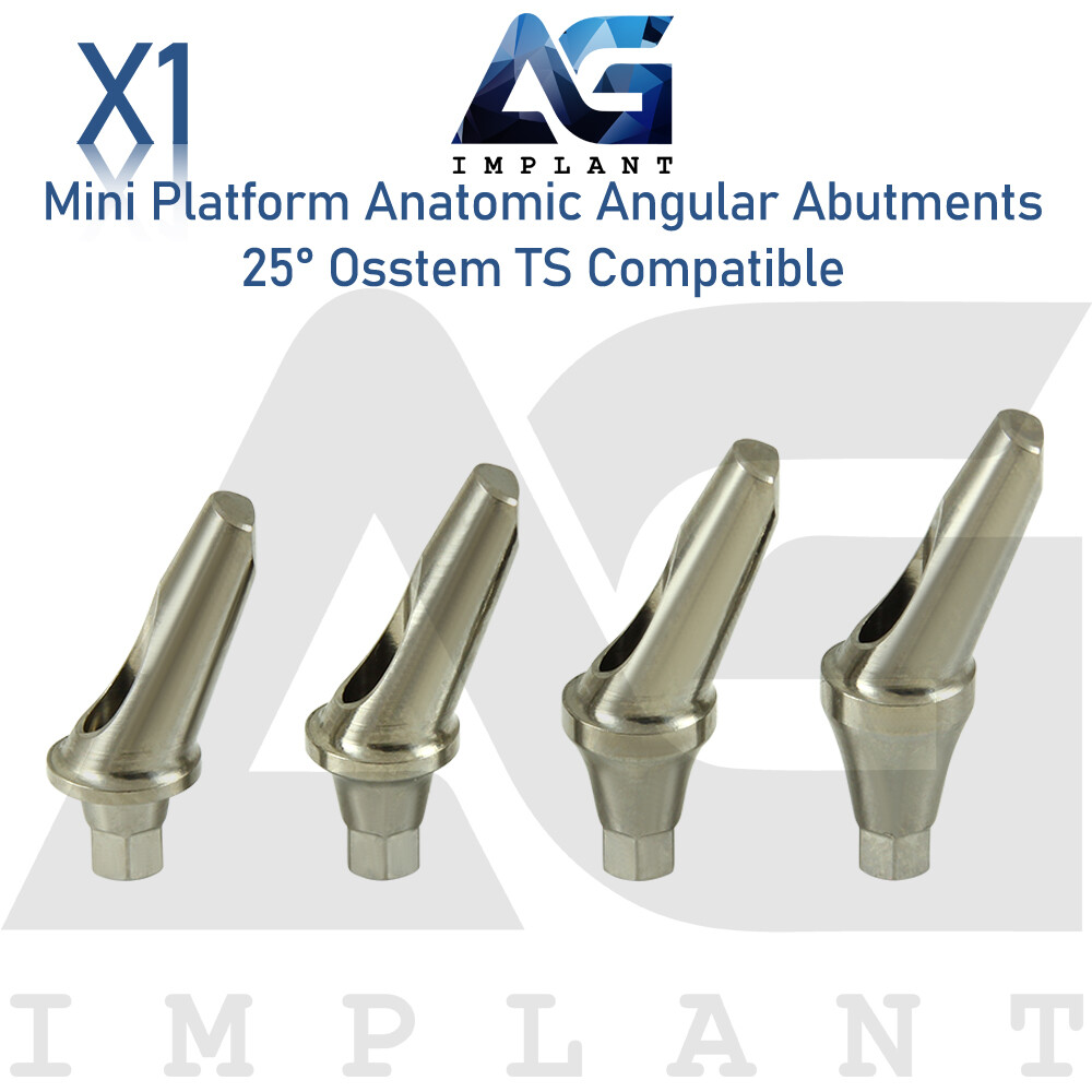 Dental Mini Platform Anat0mic Angled Prosthetic 25° 0sstem®TS Compatible