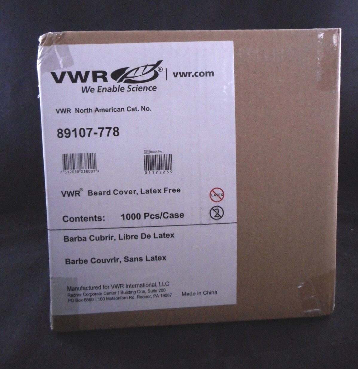 VWR Disposable Basic Protection SPP Beard Covers Universal Latex-Free 1000/CASE