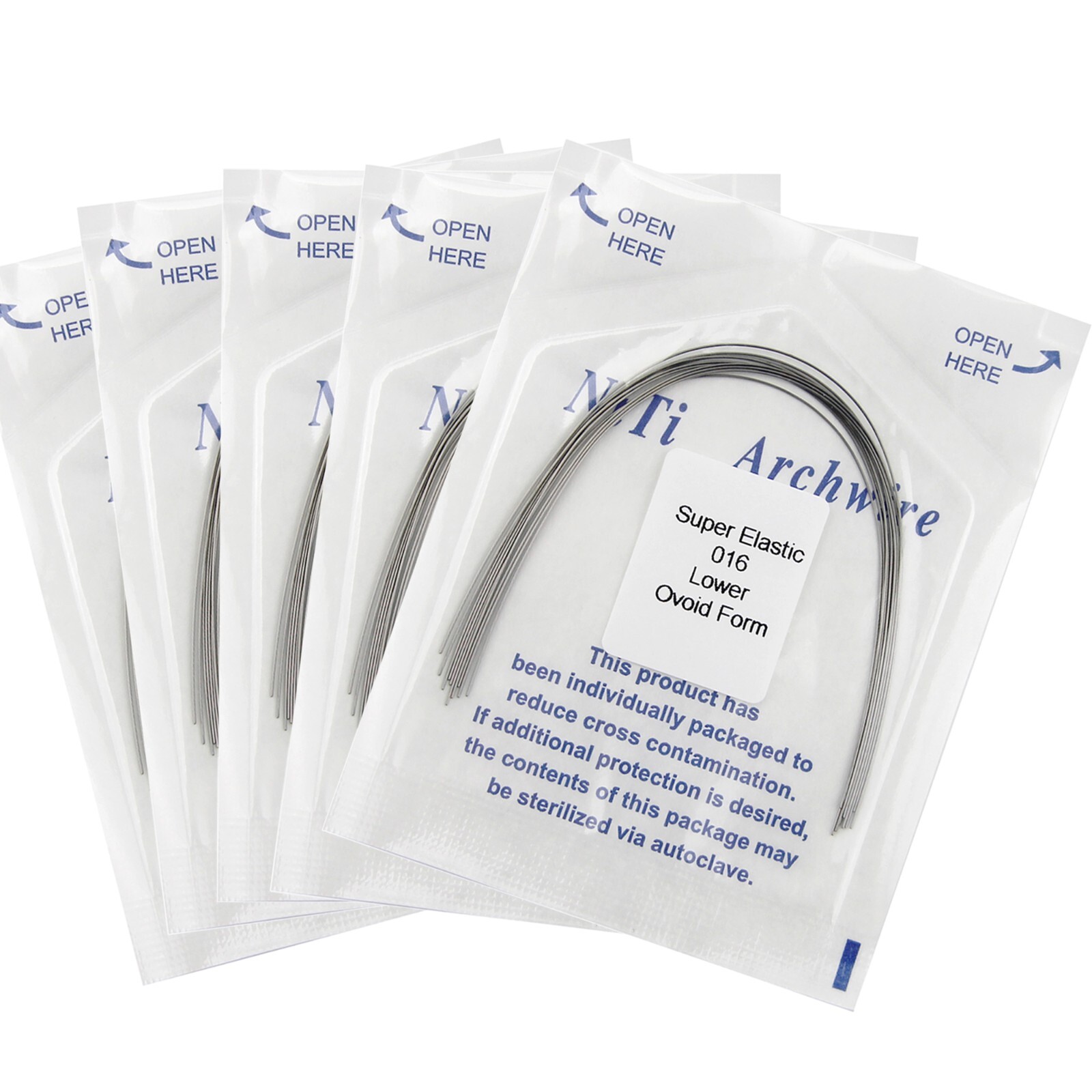 Orthodontic Arch Wire Niti Round Rectangular Ovoid Natural arcos de ortodoncia