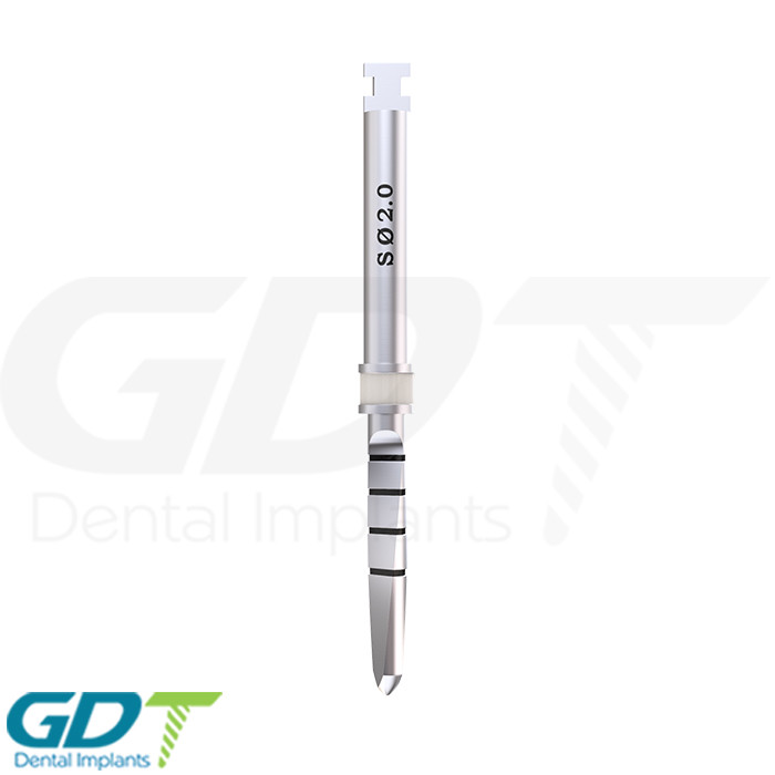 Dental Short Drill Ø2.0, External Irri gated, Implant Sur gical Tool Instrument