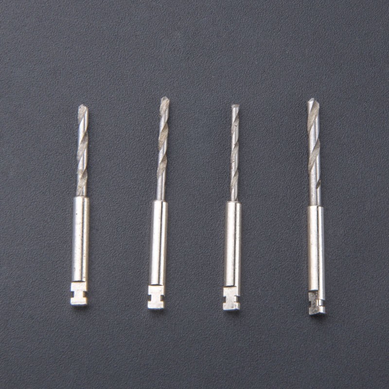 AAA Dental Endo Fiber Post Resin High-intensity Screw Thread Glass + 4 Drills
