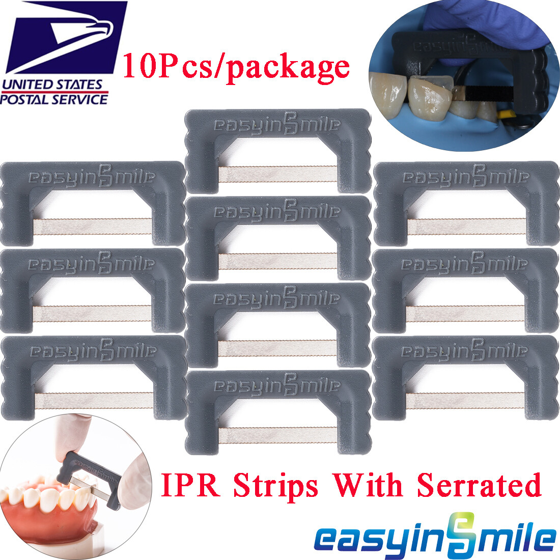 Dental IPR Polishing Strips Serrated Interproximal Reduction Enamel Files Ortho