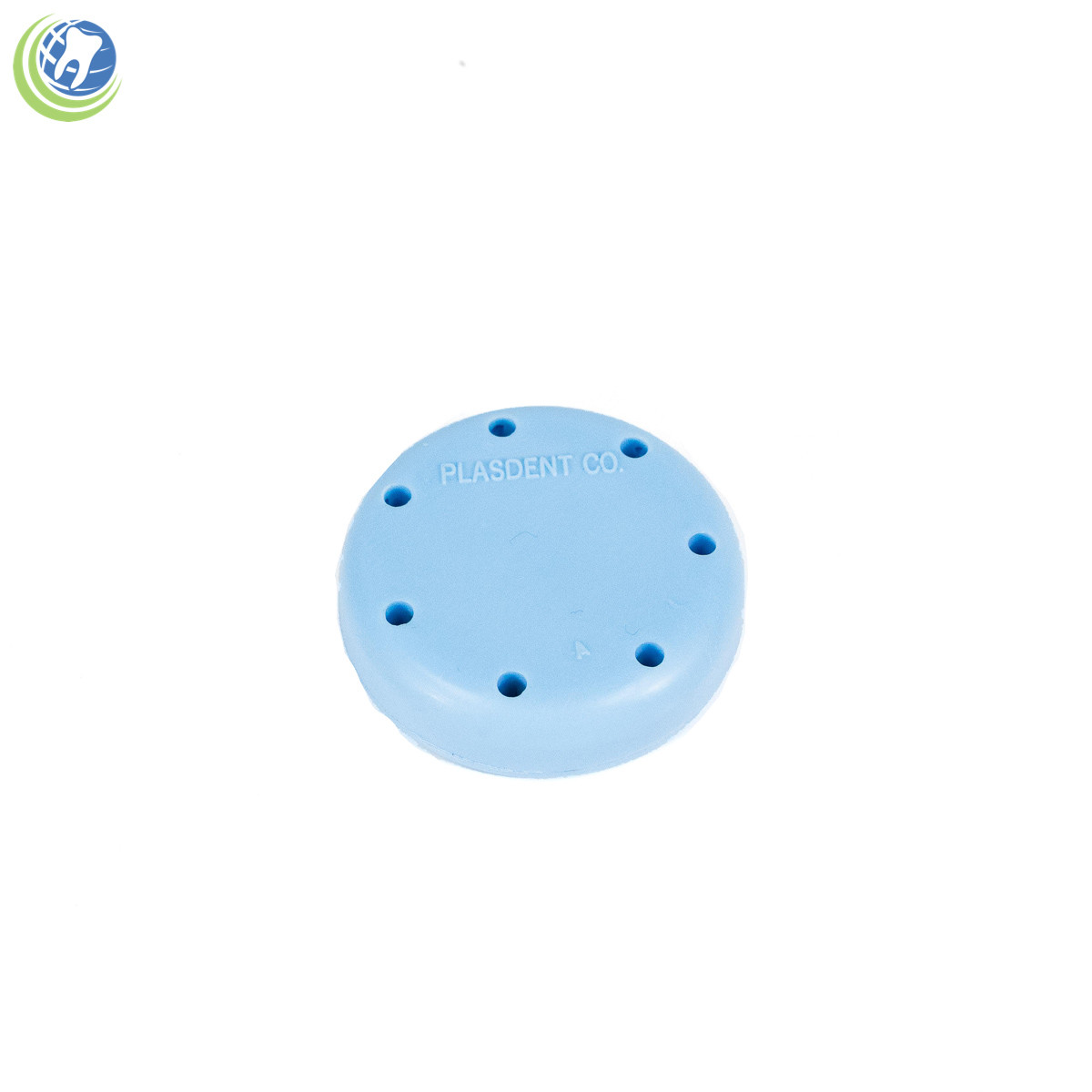 Round Magnetic Dental Lab Bur Block Holder Station Holds 7 Burs Autoclave