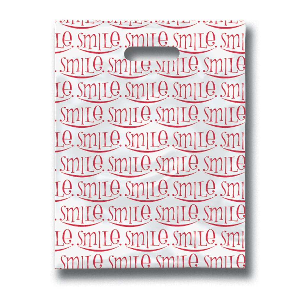 Dental Smile Scatter Patient Care Bags 8″ x 10″ Packof 100 Giveaway Plastic Bag