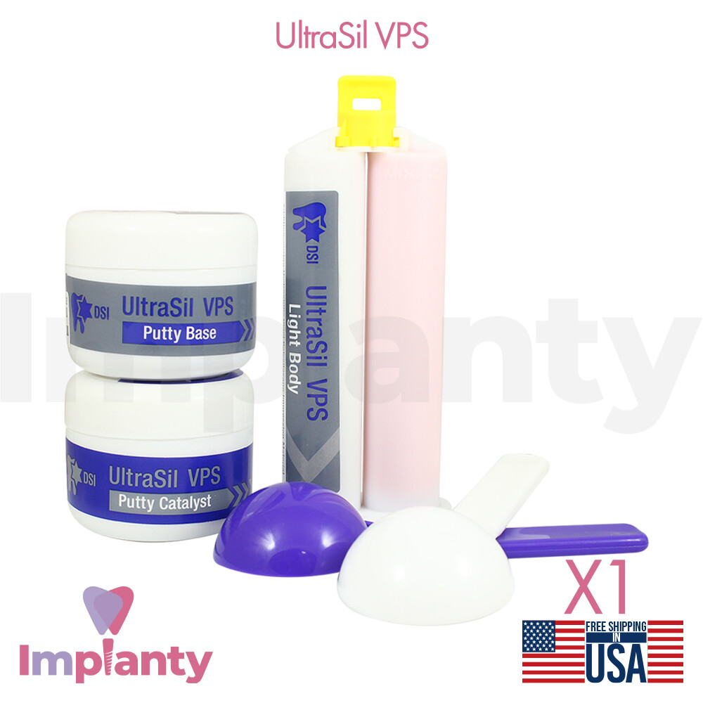 DSI UltraSil Putty VPS Impression Material Base Set Dental 100g Putty+ 50ml wash