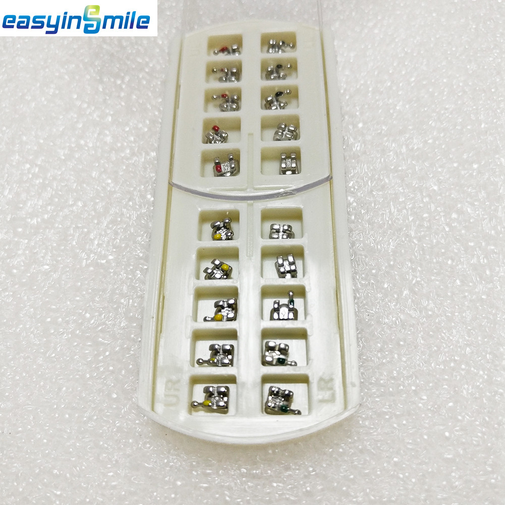 10Sets Orthodontic Metal Bracket MBT/ ROTH Hook 022 Easyinsmile Dental Braces