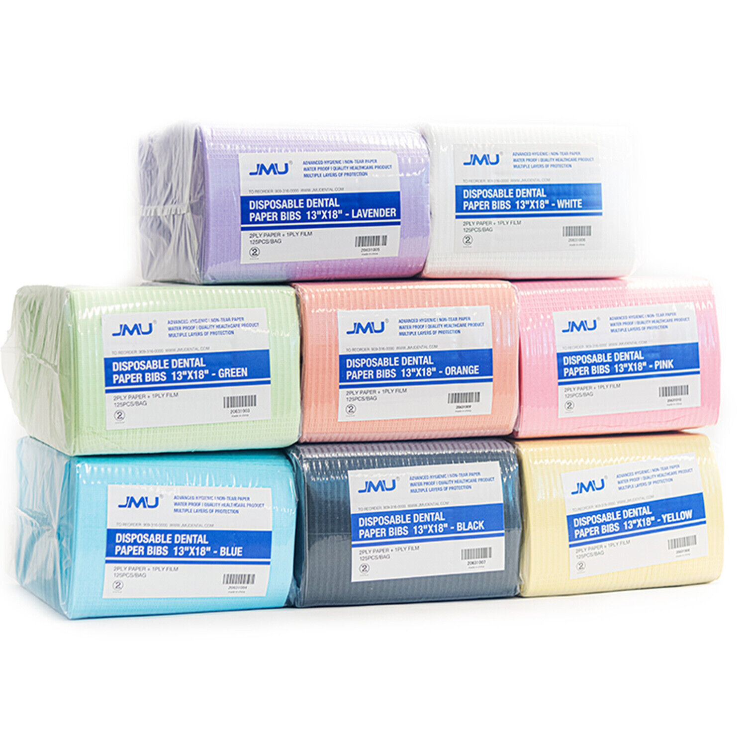 JMU Dental Patient Bibs 13″x18″ 3-Ply Waterproof Medical Tattoo Napkin 6.5g