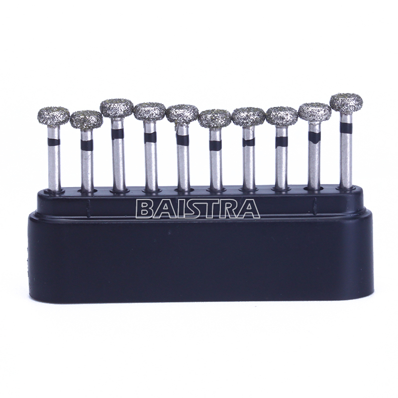10pcs AZDENT Dental FG High Speed Diamond Burs Circular Wheel WR-13S