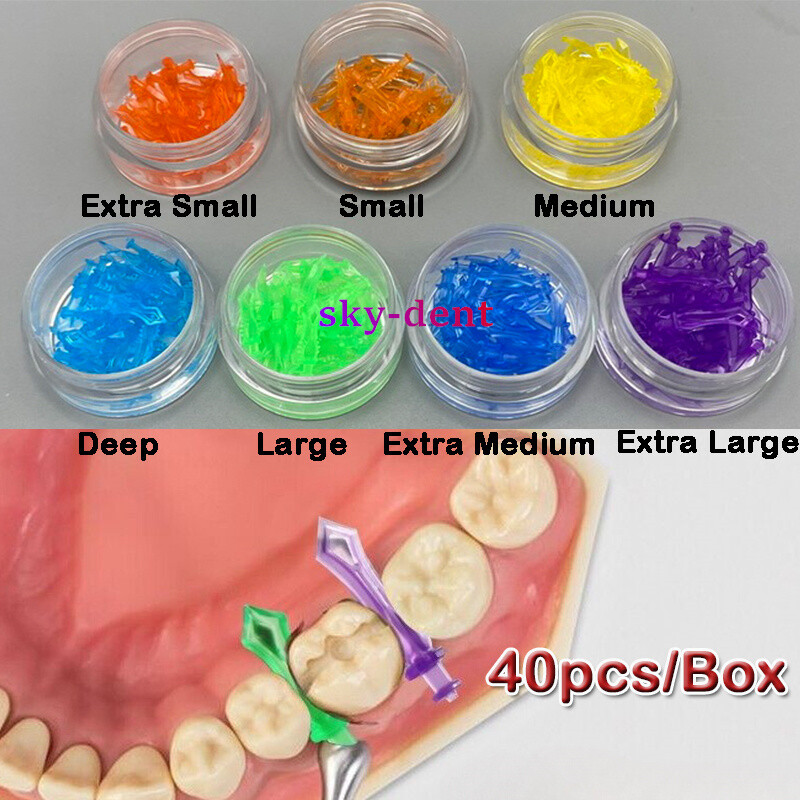 1 Box Dental Diamond Wedges Matrix Diastema Adaptive Interdental Teeth Gap Wedge