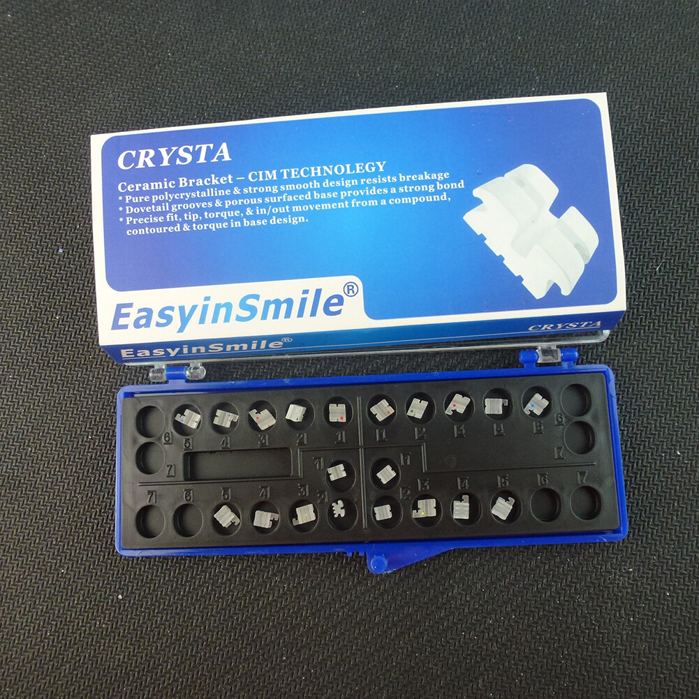 1/10Pack Orthodontic Dental Ceramic Brackets 022 345W/H MINI clear Brace ROTH/MB
