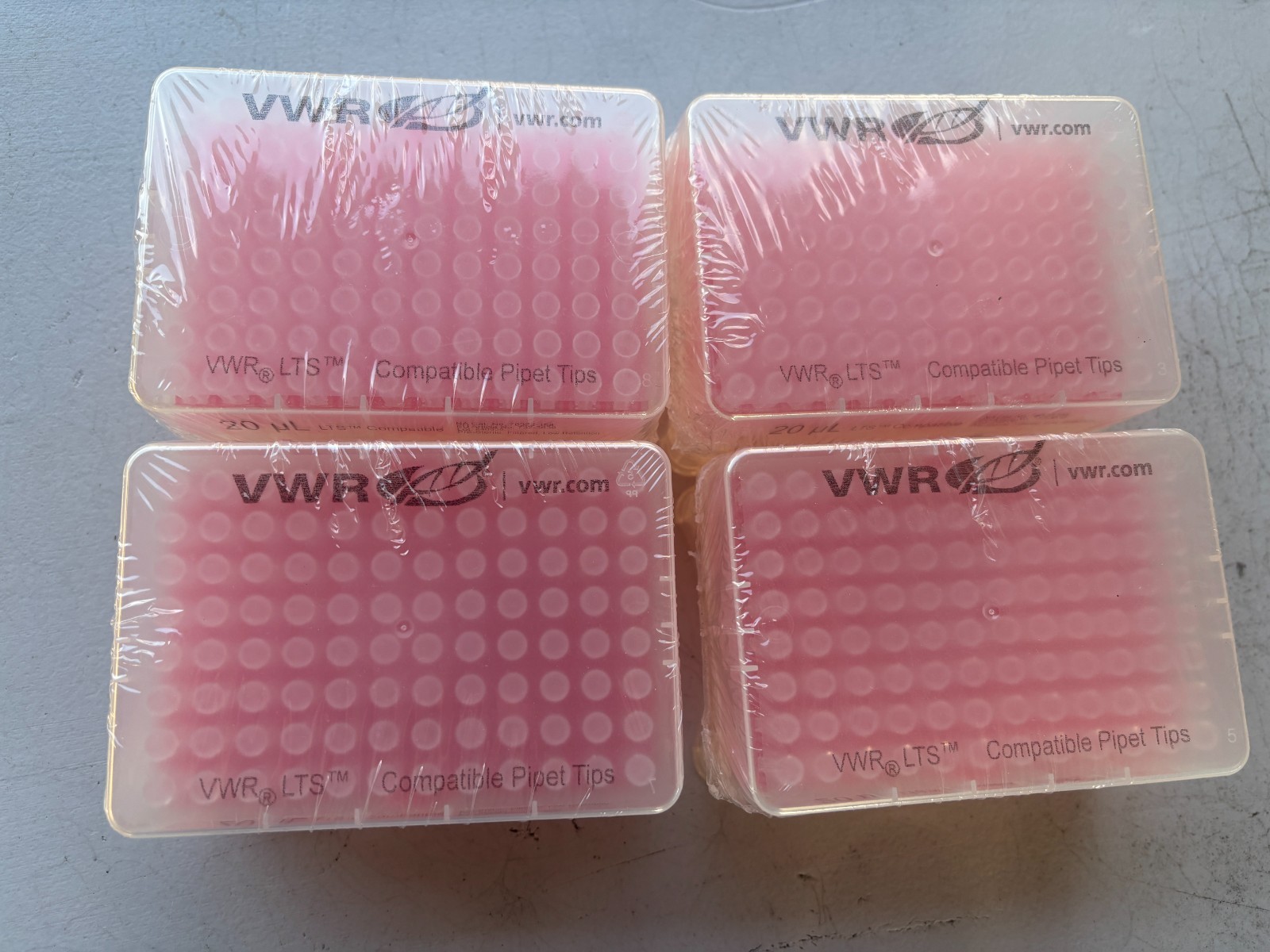 VWR 76322-158 LTS Compatible Pipet Tips 20µl Filtered Low Retention 4 Pack