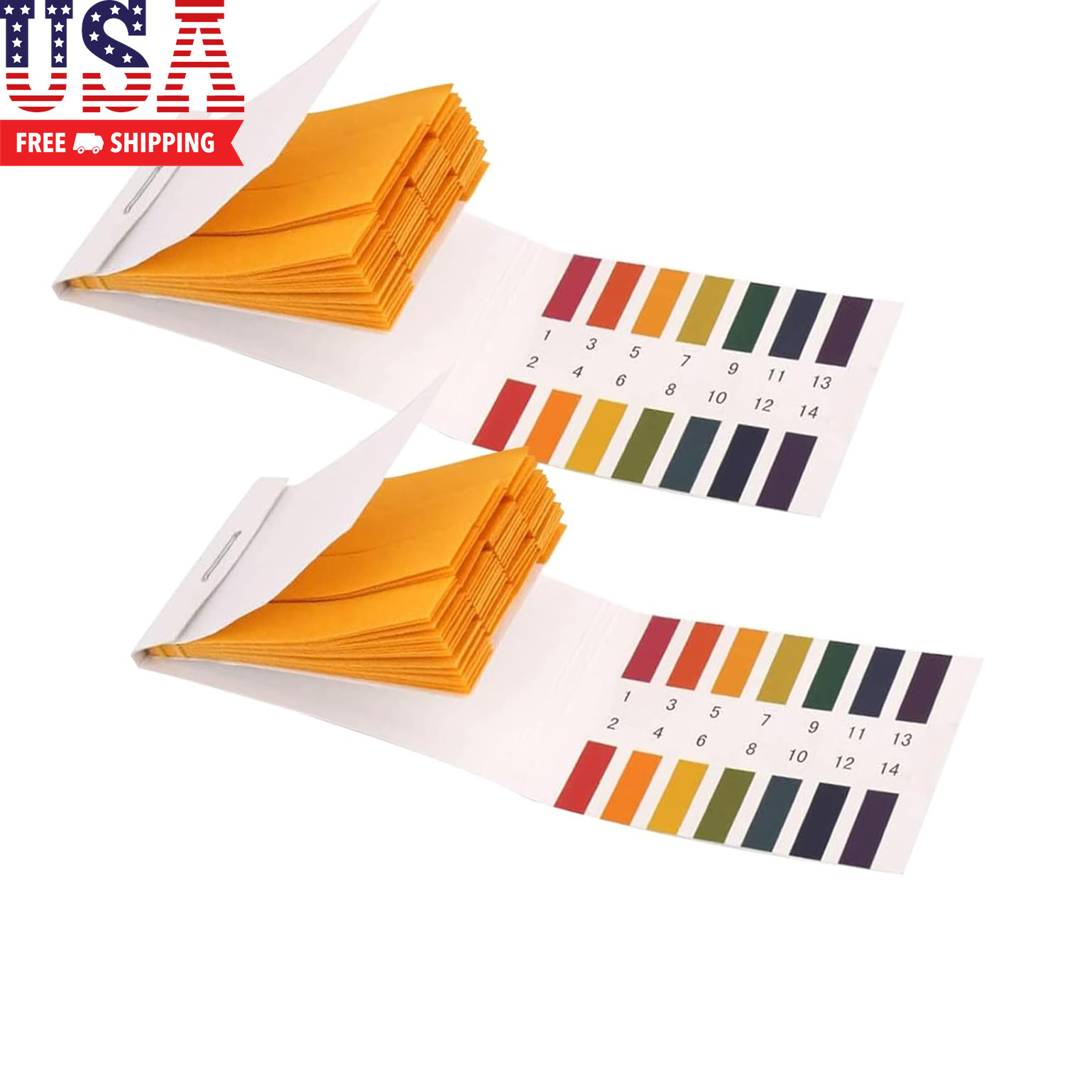 2 Pack Ph Test Strips, 160 Strips Ph.1-14 Universal Ph Test Paper Litmus Test Pa