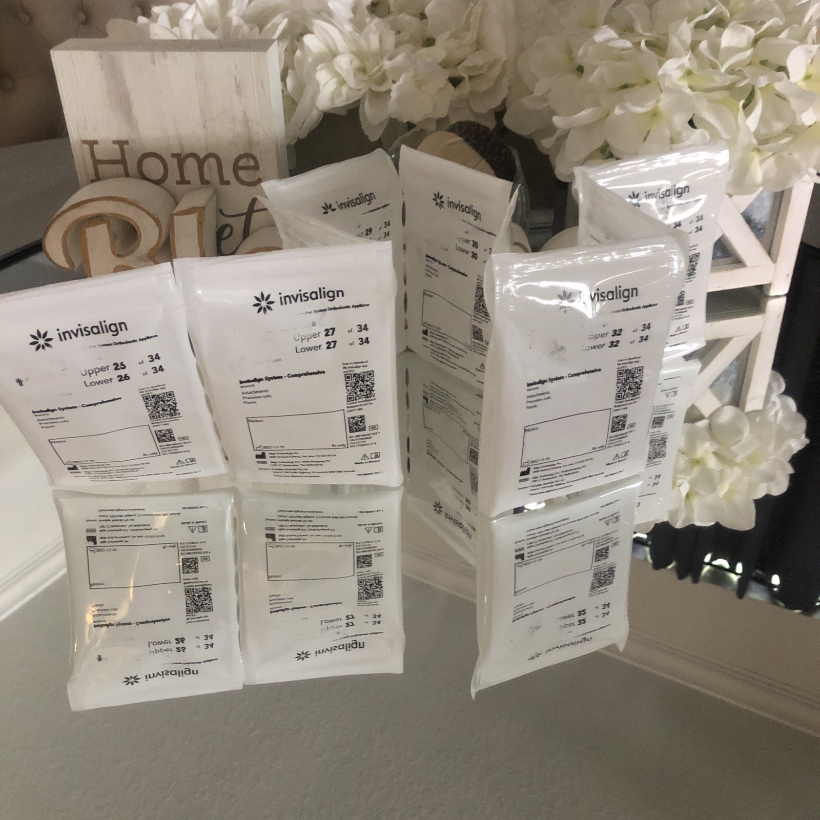 Invisalign trays 9 upper/lower sets Arts & Crafts! New Never Opened Not