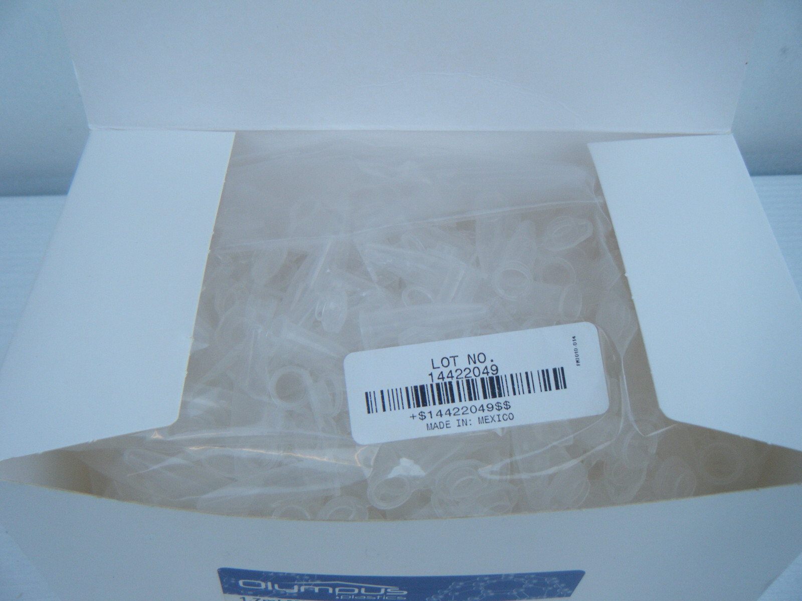 New Box 5000 Olympus 1.7ml clear microtubes. Cat 22-281. Free Shipping 48 States