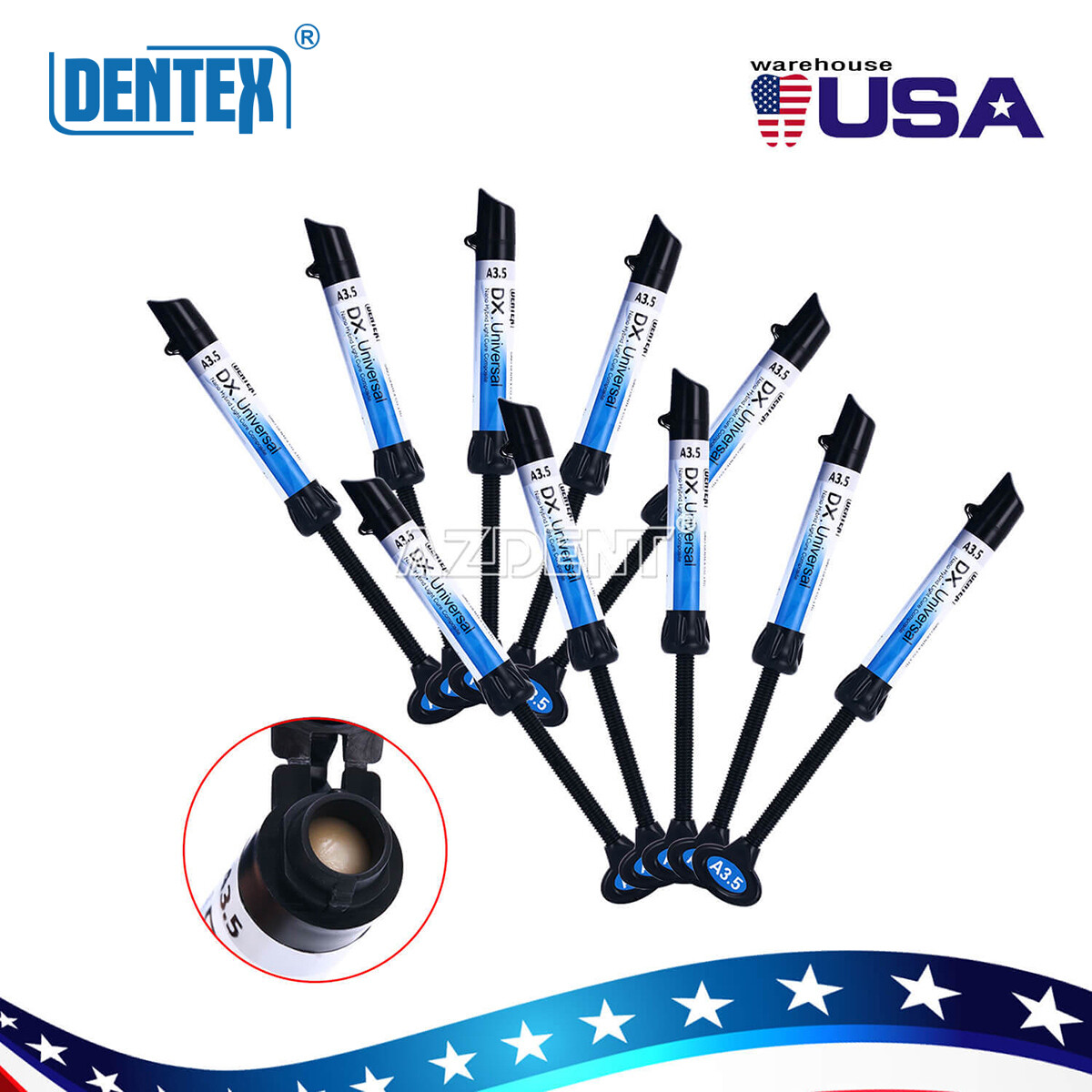 10X Dental Composite Resin A3.5 Compressive Strength 480MPa DX Universal USA