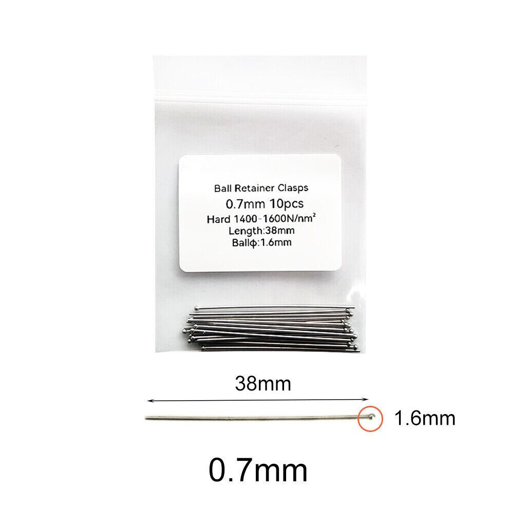 Dental Ball Retainer Orthodontic Clasp Anchor Teeth Position Hold 0.7/0.8/0.9mm