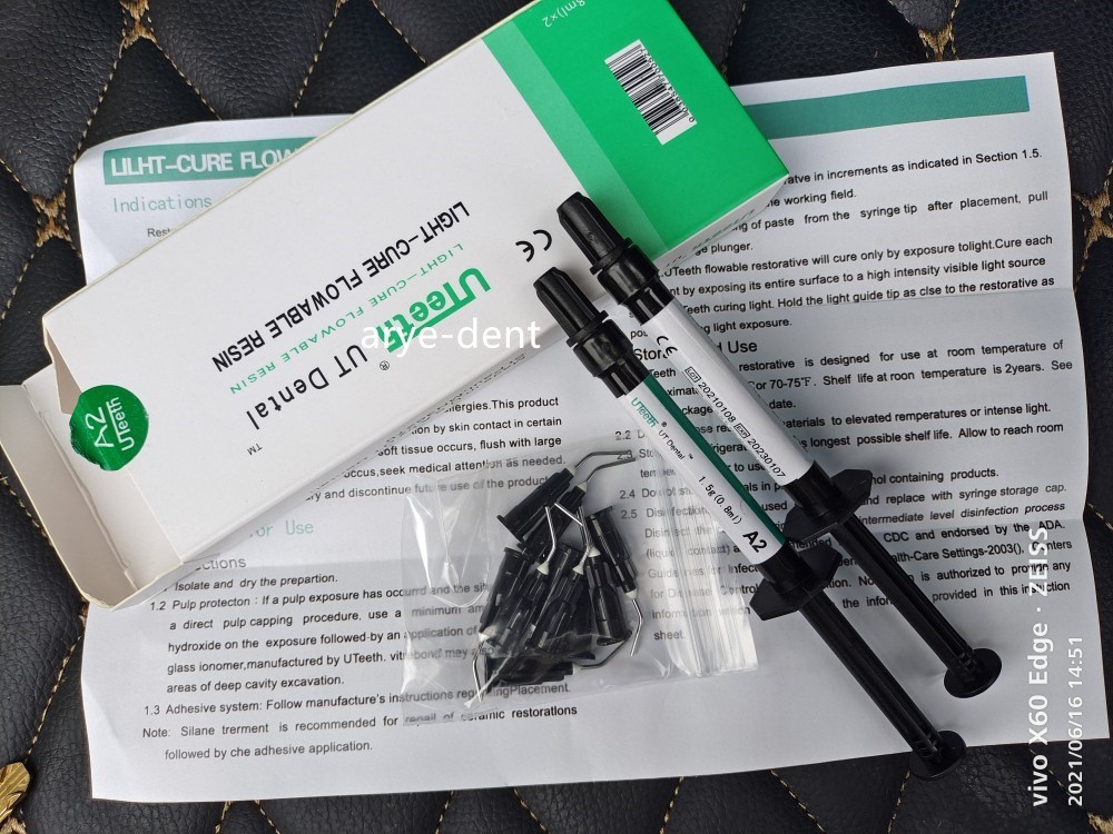 Dental Composite Resin Flowable Light Cure A1/A2/A3 Flow Bonding Agents Adhesive