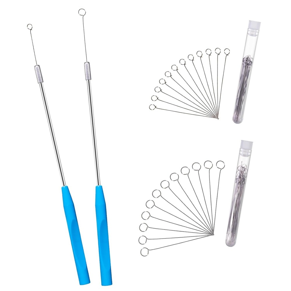 Metal Inoculation Loop, Mycology Sampling Rod with 2pcs Handle and 90pcs6921