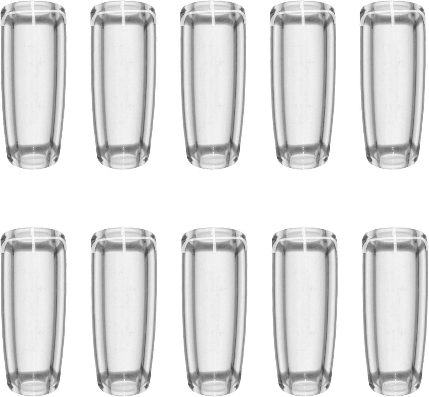 Reusable Glass Filter Tips Mouthpieces, Tip Ø9mm 9x25mm, Transparent