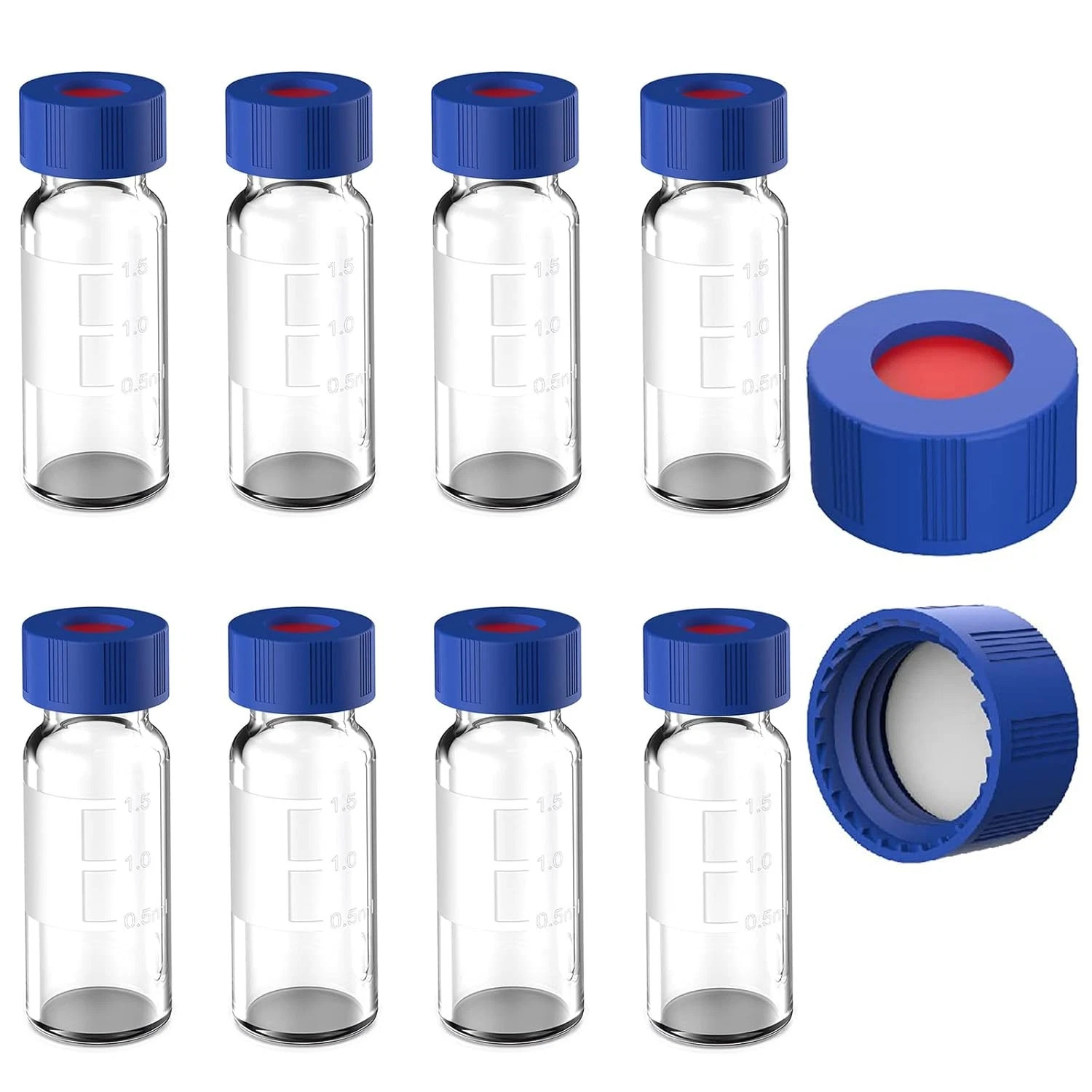 1000/2000/3000/4000PCS 2mL Autosampler Vials HPLC Vials, 9-425 Clear/Amber Vials