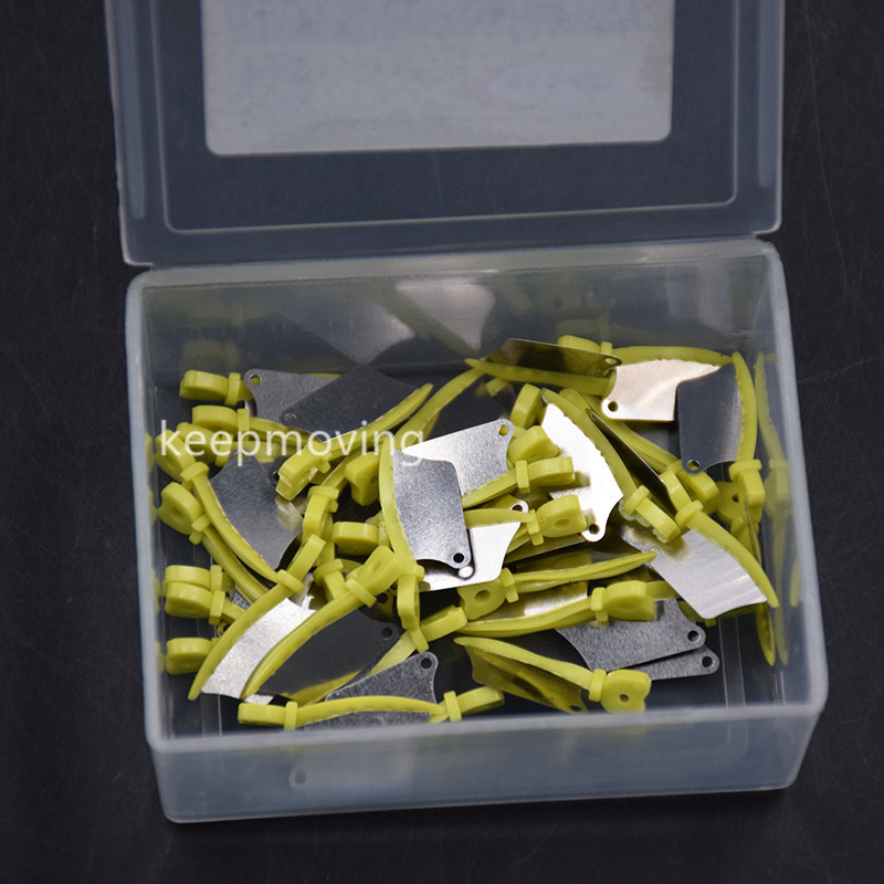 1 Box/50 Dental Prime Teeth Interproximal Plastic Wedge Protection Steel Matri
