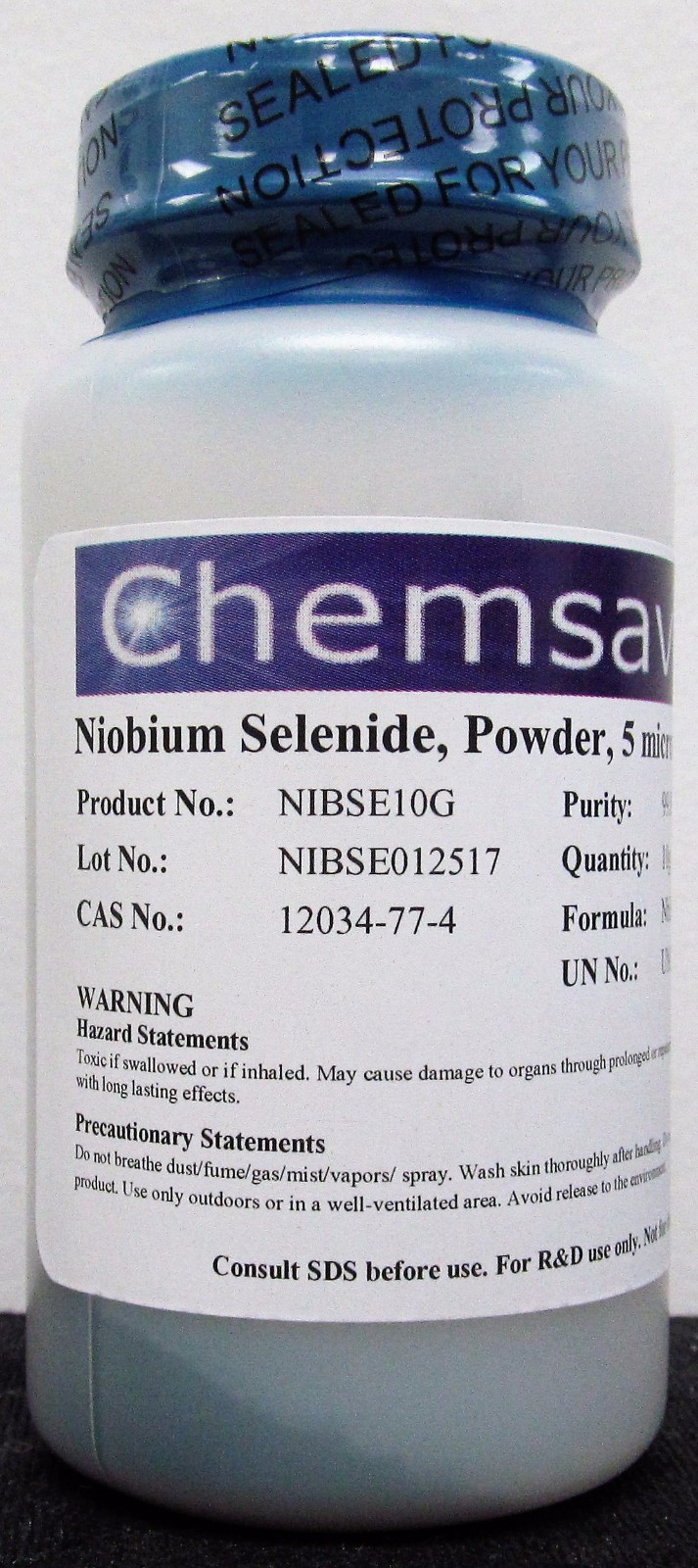 Niobium Selenide, Powder, 5 microns, 99.8+%, 10g