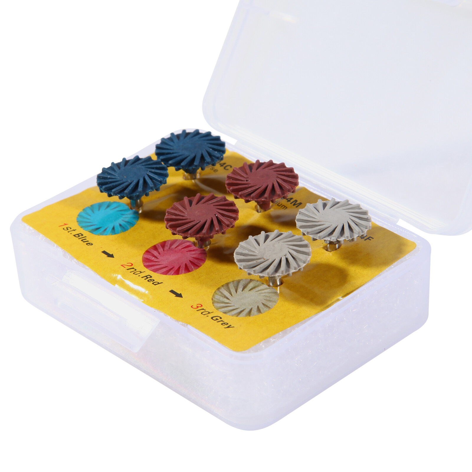Dental Composite Polishing Kit Diamond RA Polisher Burs For Contra Angle 2.35mm