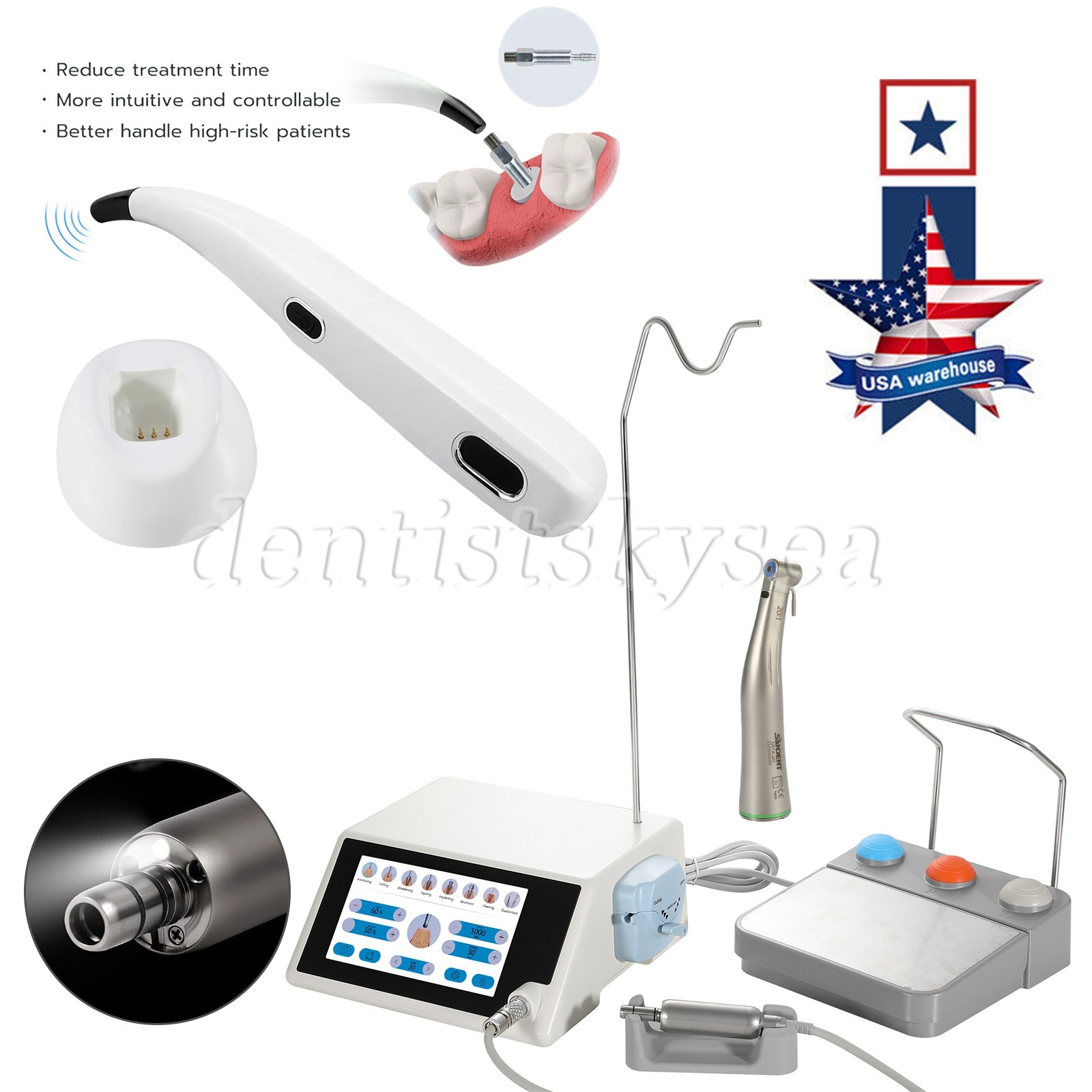 Monitor Osseointegration Stability Test / LED Implant Motor AC100-240V Dental H
