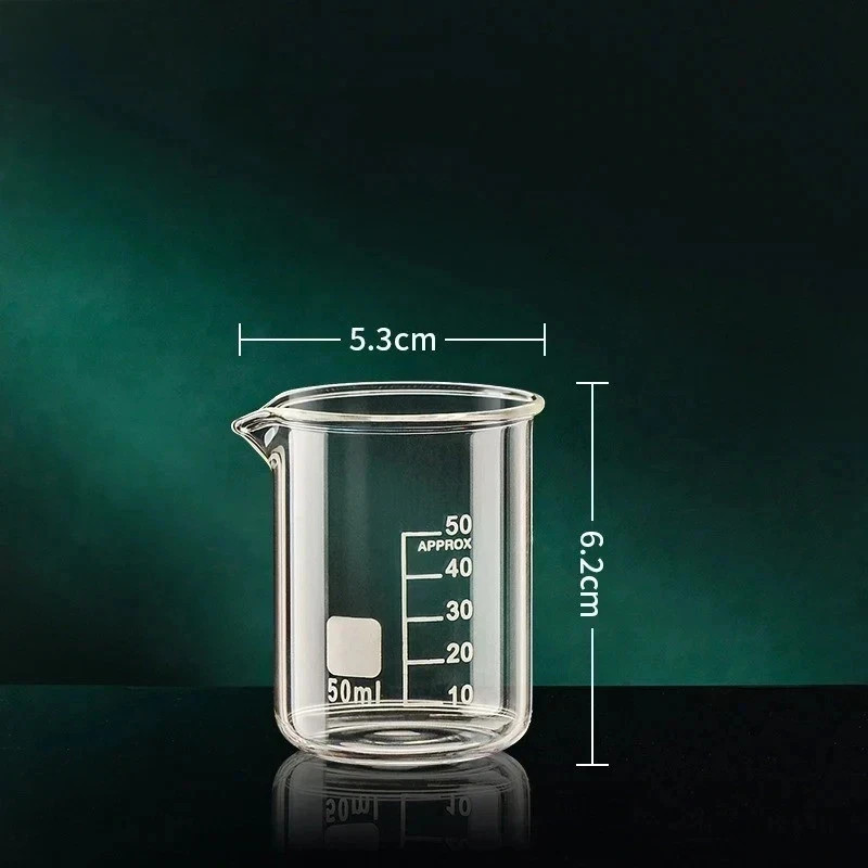 50/100/150/250/500/1000ml High Borosilicate Glass Measuring Cup Clear Scale Cup