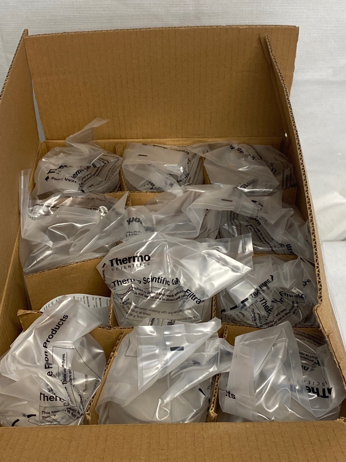 (11) THERMO NALGENE 500mL PS Rapid-Flow Filter Units 0.45um SFCA 75mm 156-4045