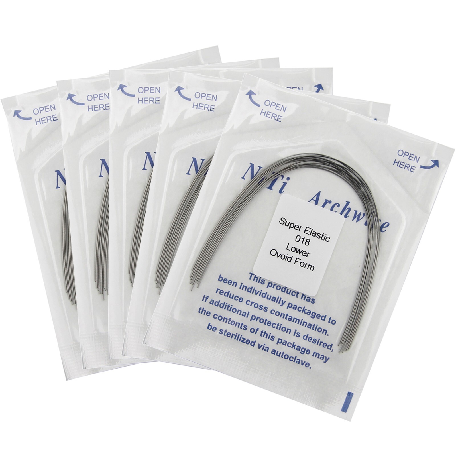 Orthodontic Arch Wire Niti Round Rectangular Ovoid Natural arcos de ortodoncia