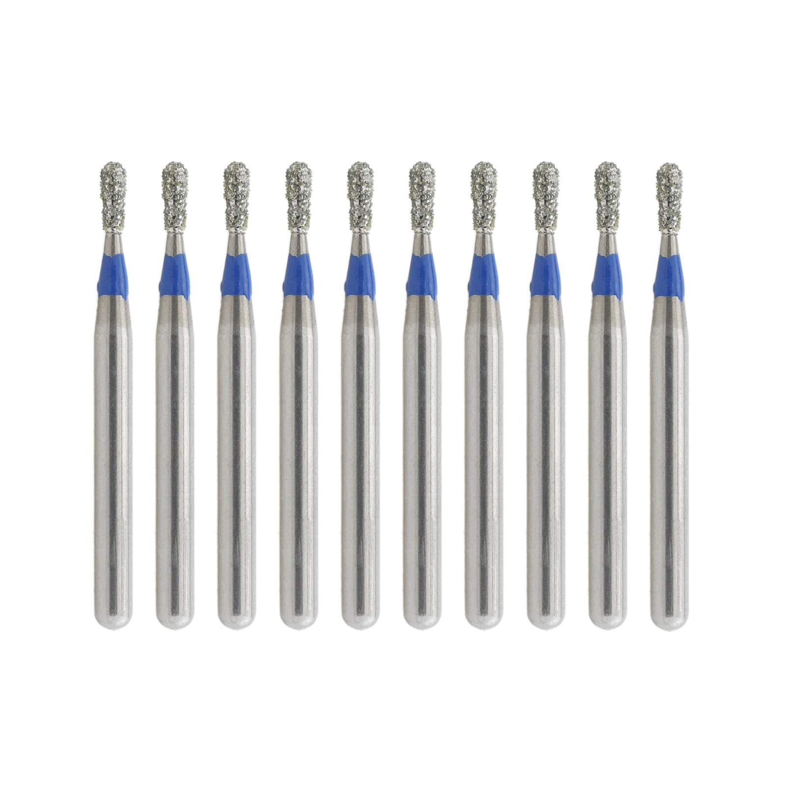 Dental Burs Diamond FG 830L/008M Pear Shape Standard Grit High Speed Bur 10pcs