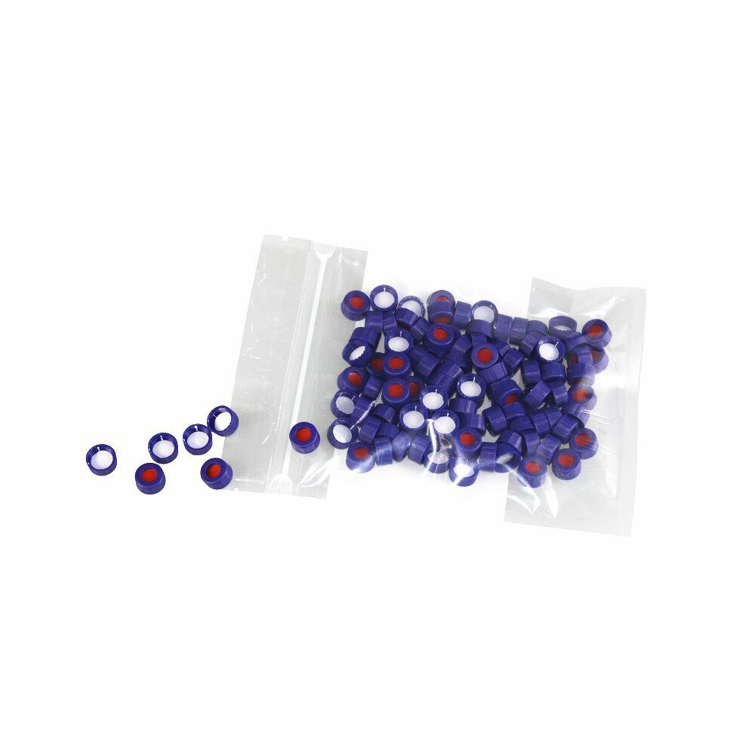 100pcs/pack (Vials+Caps) 2ml 9-425 Lab Supply Glass Bottle Vials w/ Screw Caps