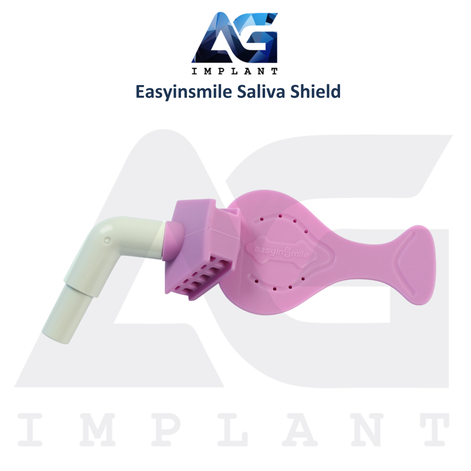 Saliva Shield Silicone Material Suction Procedure Dental Device Bite Block