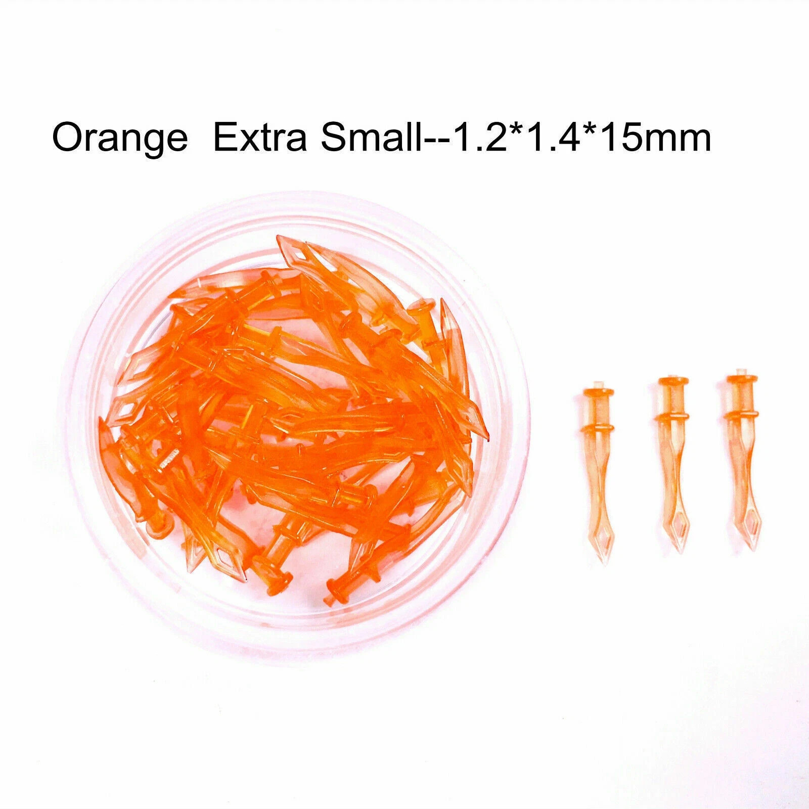 40Pcs/Box Dental Plastic Diamond Wedges Interdental Matrix Gap Diastema Adaptive