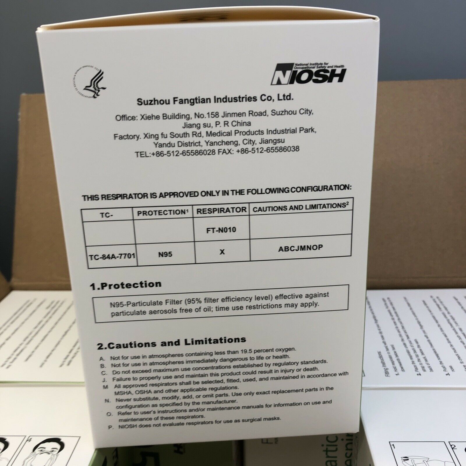 FLTR Genuine NIOSH N95 Round Respirator, 100 Masks HLT158 NEW