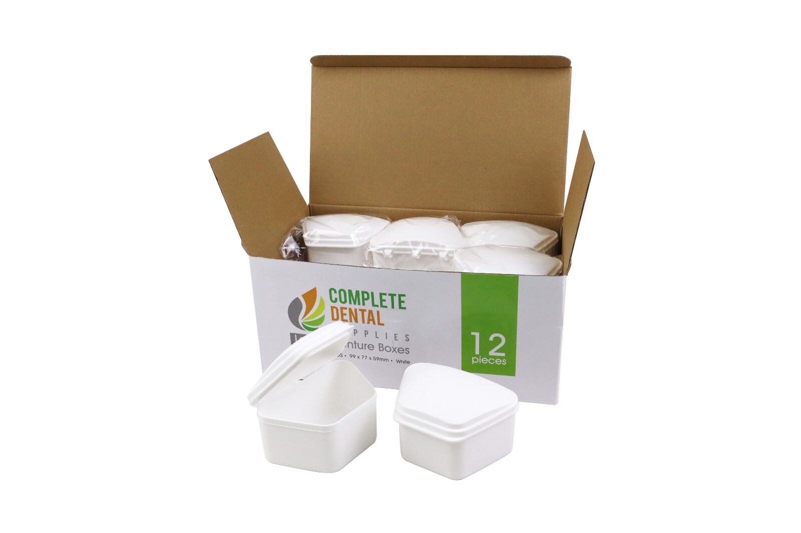 Denture Boxes, Large, only white, 12pcs/Box.