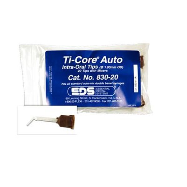 Essential Dental Systems 830-20 Ti-Core Auto Intra Oral Mixing Tips 20/Bx