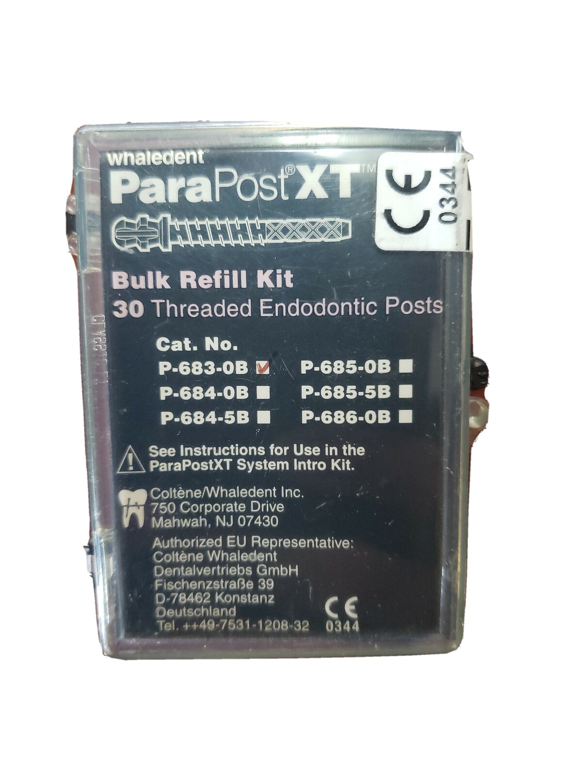 Coltene Whaledent ParaPost XT P683-0B Brown 30 Threaded Endodontic Posts 30/Pk